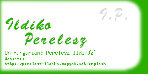 ildiko perelesz business card